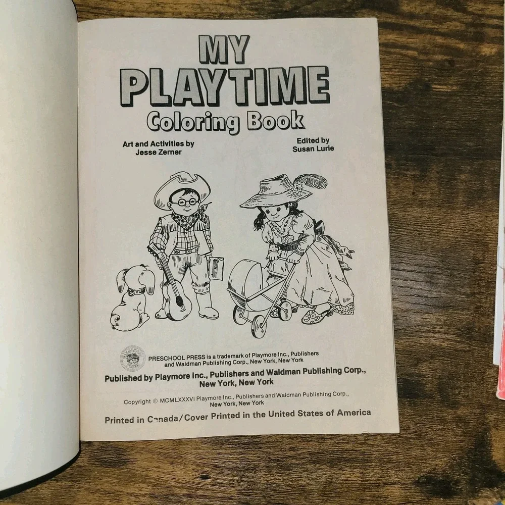 Creative Child Press My Playtime Coloring Book 1986‎